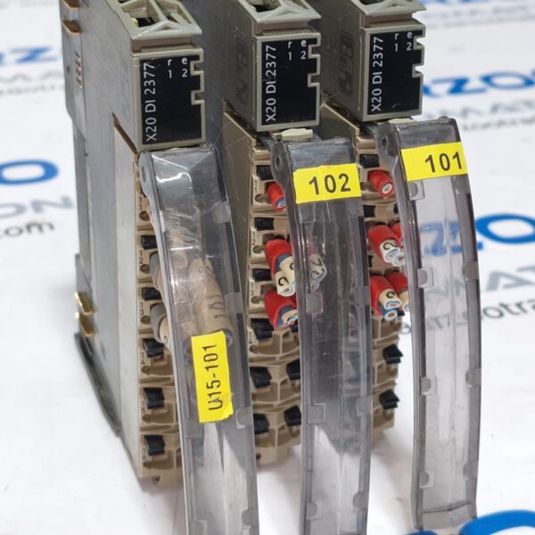 (LOT OF 3) B&R X20 DI 2377 DIGITAL INPUT MODULE DESIGNED FOR X20 SYSTEMS X20BM11