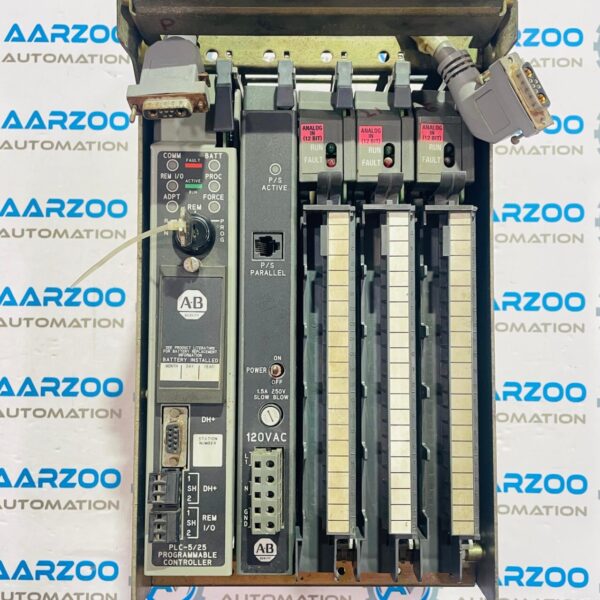 1771-A1B B COMPLETE RACK WITH 1785-LT2/A 1771-P4S 1771-IFE/C 4 SLOT I/O CHASIS