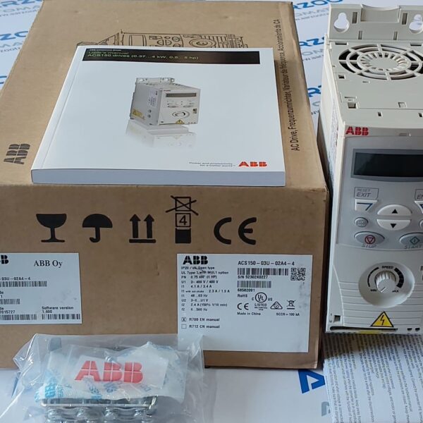 1Pc ABB ACS150-03U-02A4-4 3 PHASE 0.75kW 1HP SERIES ACS150 03U 02A4 4 AC DRIVE