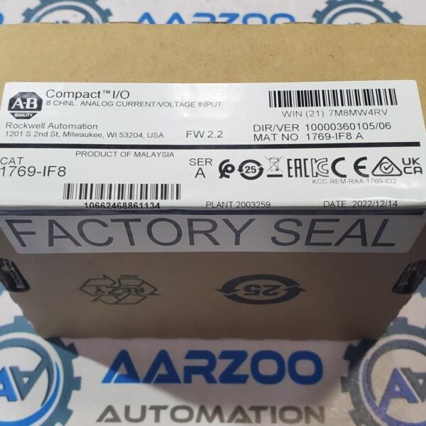 1769-IF8 Input Analog Module CompactLogix New Sealed Factory 1769IF8 2022