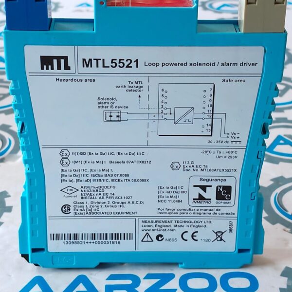 1PC MTL5521 MTL Loop Powered Solenoid/ Alarm Driver