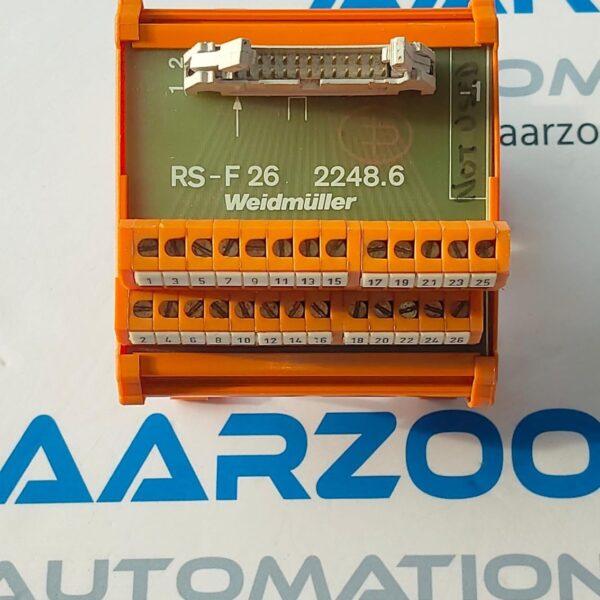 RS-F262248.6 WEIDMULLER 412854-2 TERMINAL BLOCK BOARD RS-F26 2248.6