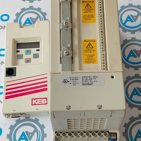 1pc USed KEB 07F5C1D-YFL2 Drive 3ph 50/60Hz